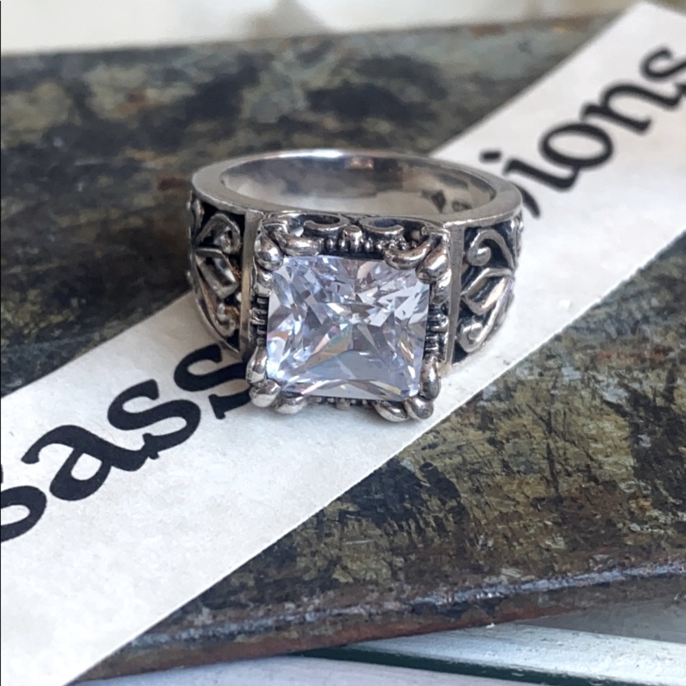 Silpada Sterling Silver Cubic Zirconia Ring